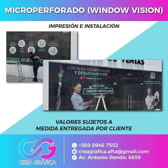 Adhesivo Window Vision - Microperforado
